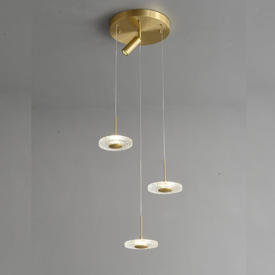 Creative disc chandelier