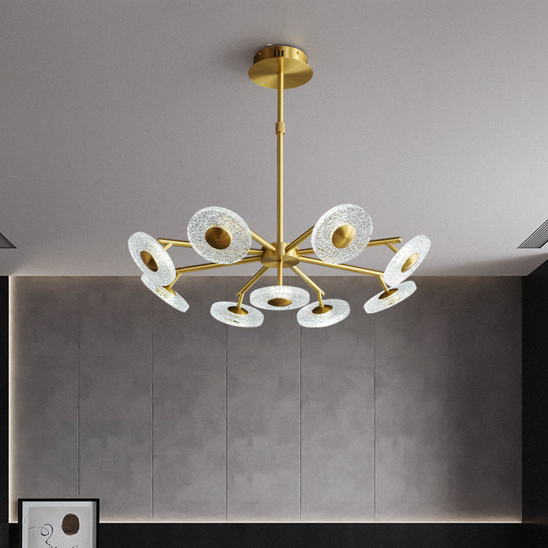 Creative disc chandelier