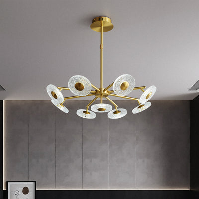 Creative disc chandelier