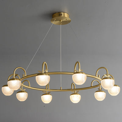 Modern creative apple ring chandelier