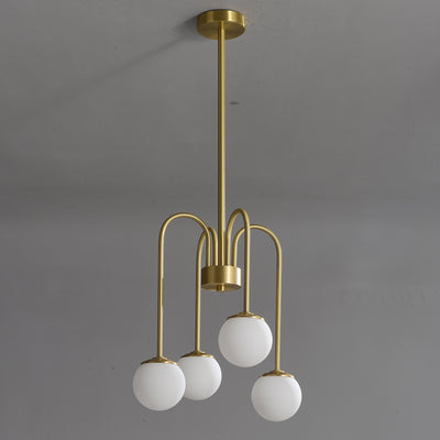 4-Lights Ball Chandelier