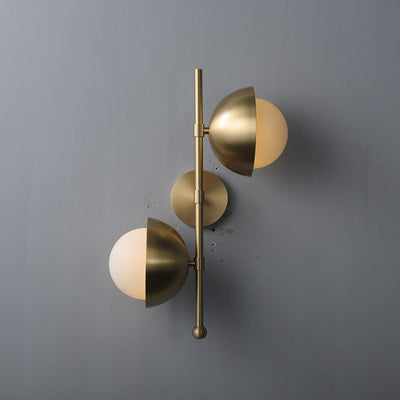 Two-way ball wall sconce