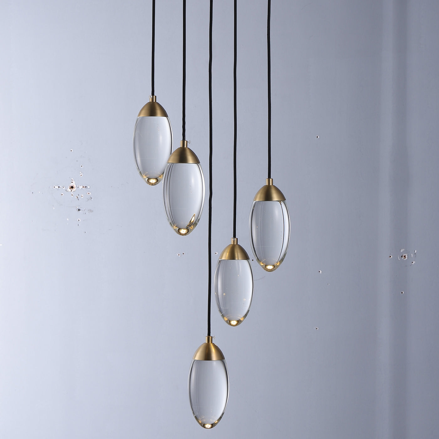Water droplets chandelier