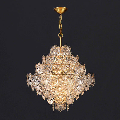 Diamond Mordern style Round crystal glass chandelier D25"