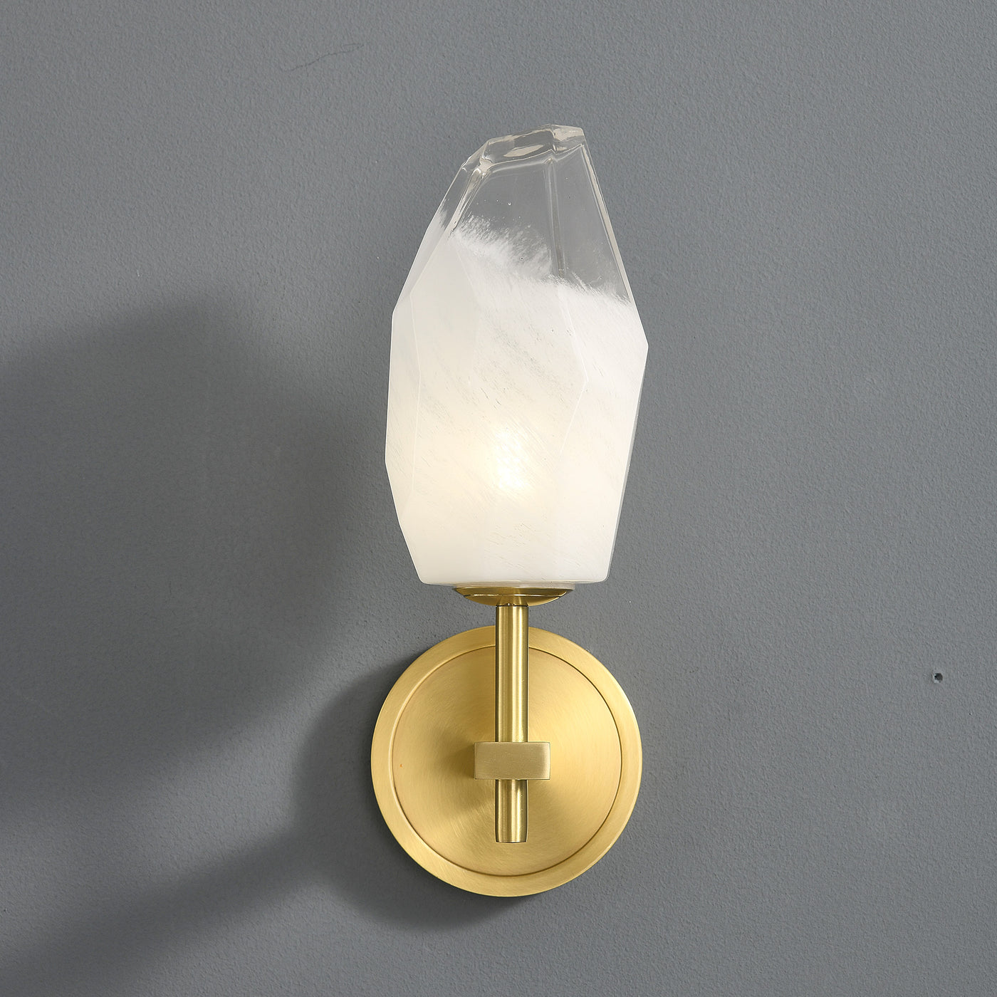 Lily glass Wall Sconce