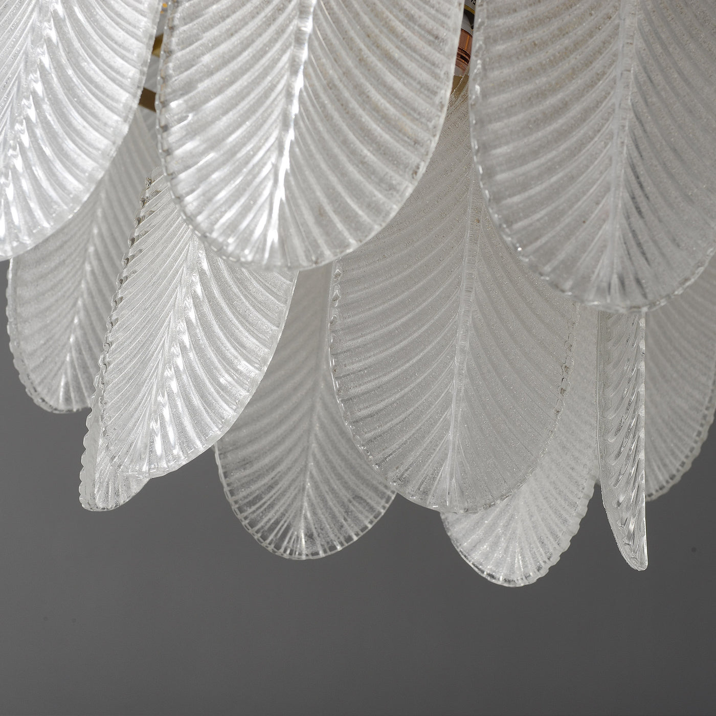 Postmodern luxury White Leaf Chandelier