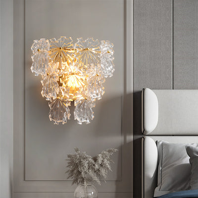 Snow glass Wall Sconce