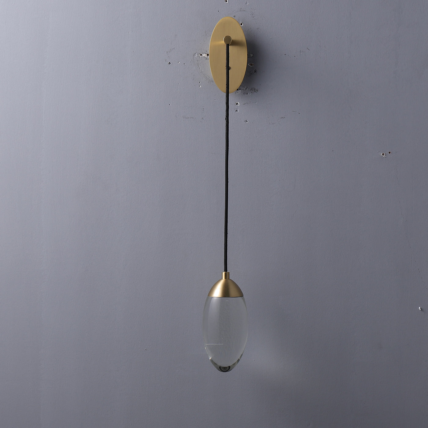 Water droplets wall sconce