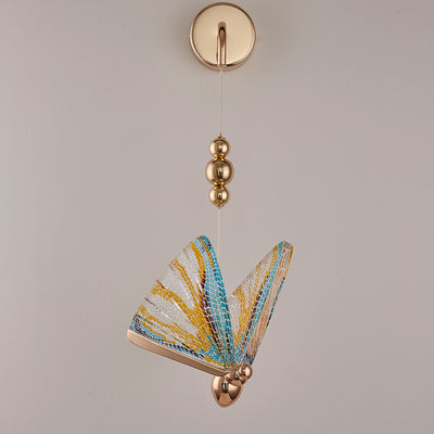 Colorful butterfly Wall Sconce