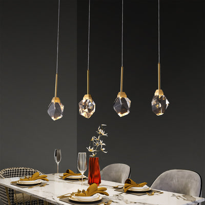 Rectangle Crystal Diamond Chandelier