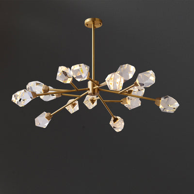 Polygonal Multi-Headed Chandelier