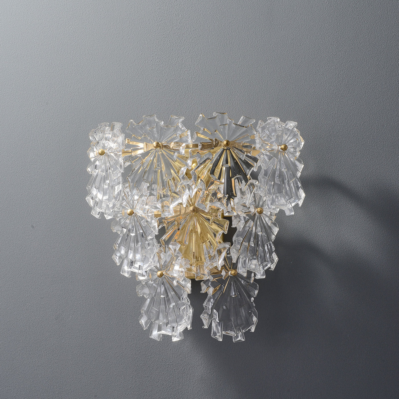 Snow glass Wall Sconce
