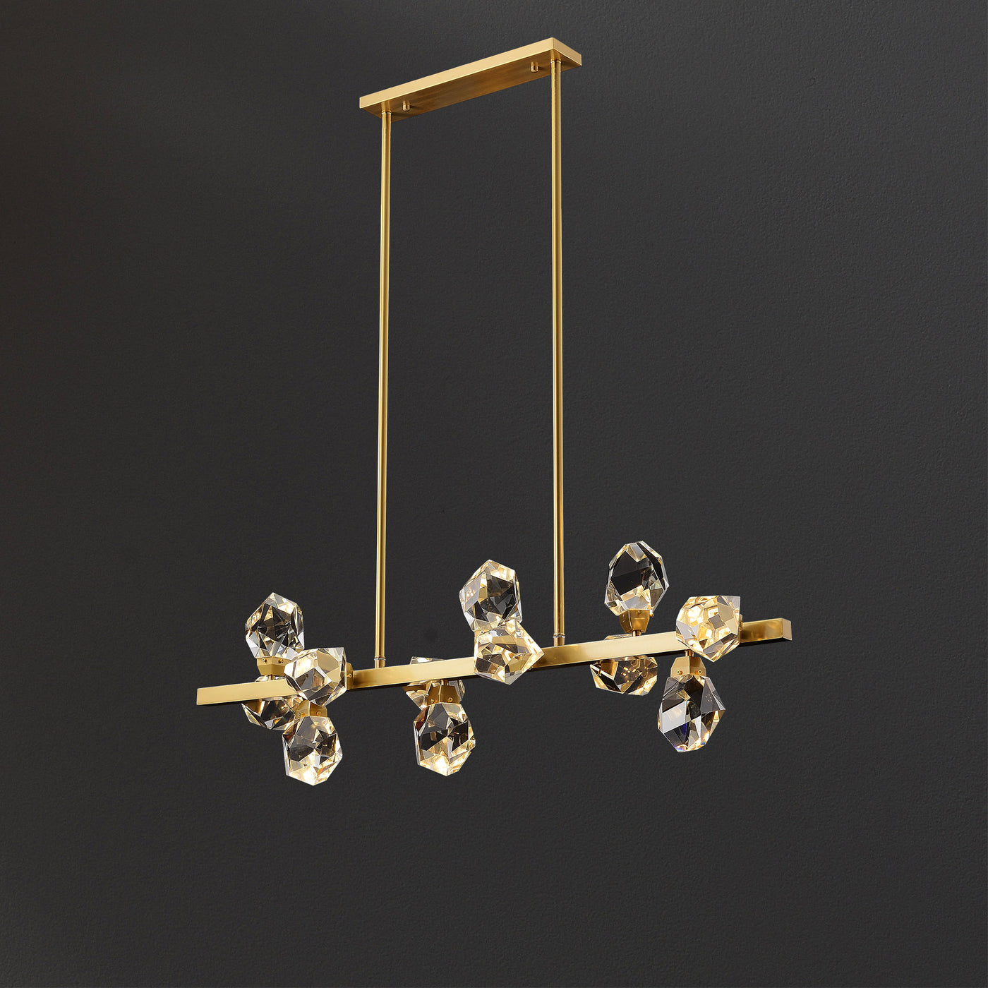 Rectangle Crystal Diamond Chandelier