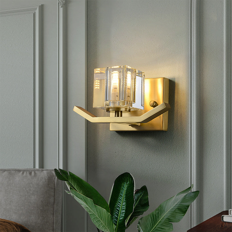 Ice Cubes Crystal Wall Sconce