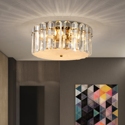 Contemporary Round Crystal Chandelier