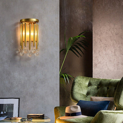 Gold tassel Wall Sconce