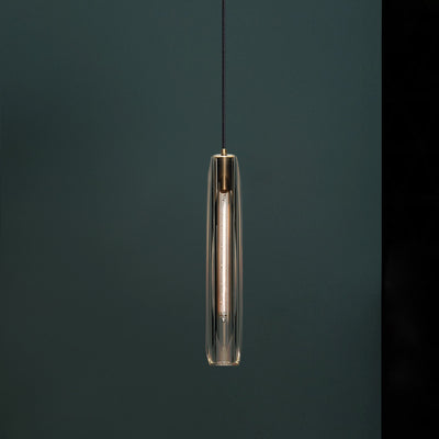 Black crystal single head chandelier