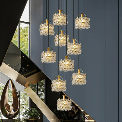 Prosperous blooming chandelier