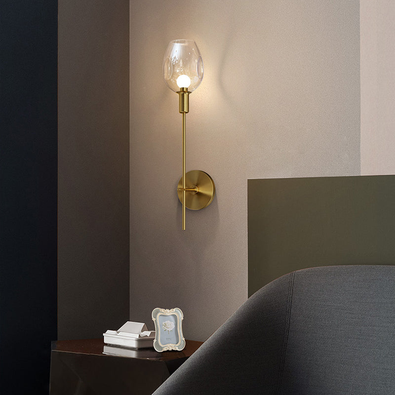 Modern transparent wall sconce