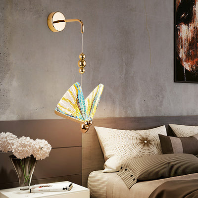 Colorful butterfly Wall Sconce