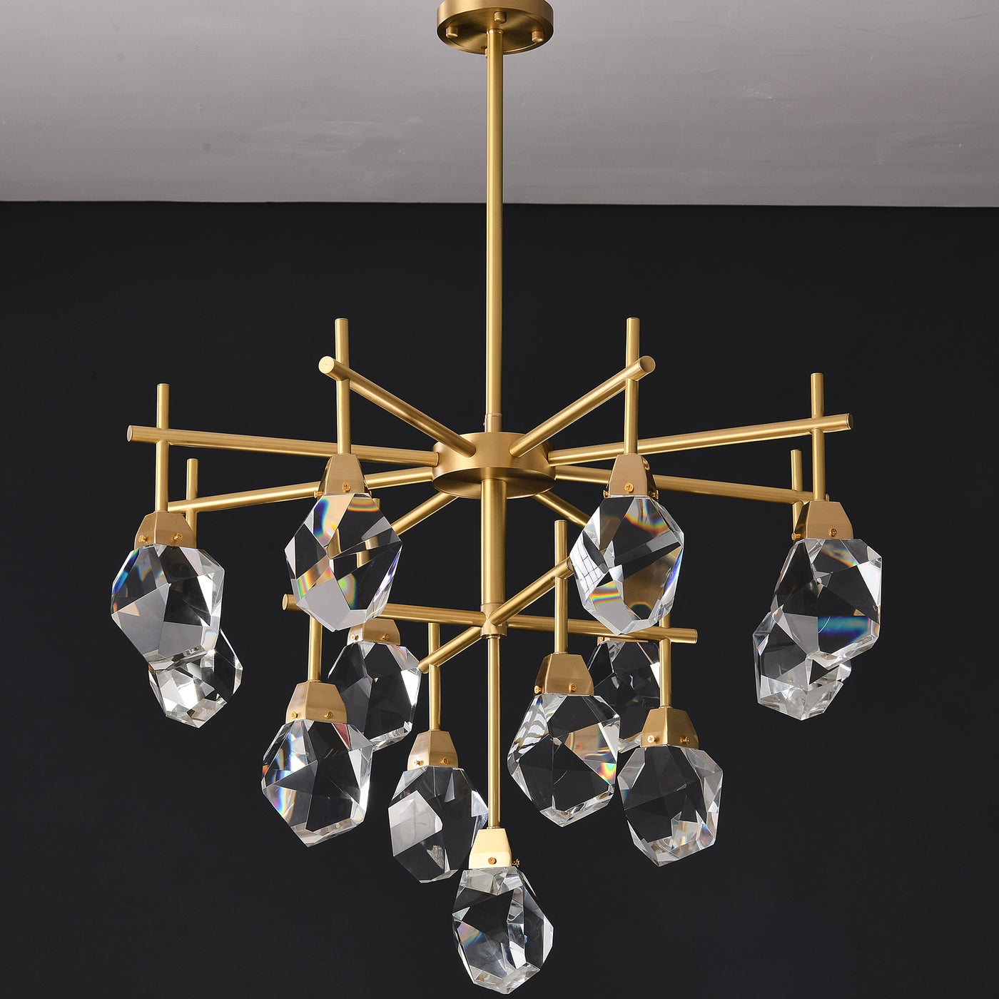 Clear Crystal Diamond Chandelier