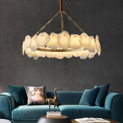 Marble Snowflake Chandelier