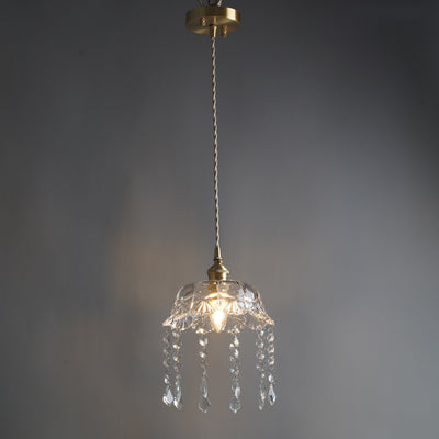 Modern Crystal Tassel Pendant Ring Crystal Chandelier