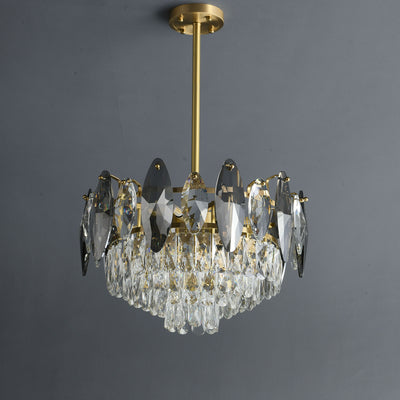 Industrial Conical style crystal chandelier