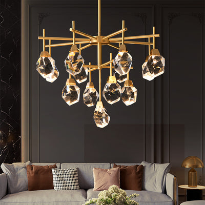 Clear Crystal Diamond Chandelier