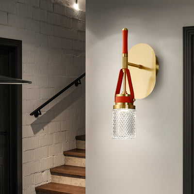 All copper creative wall sconce