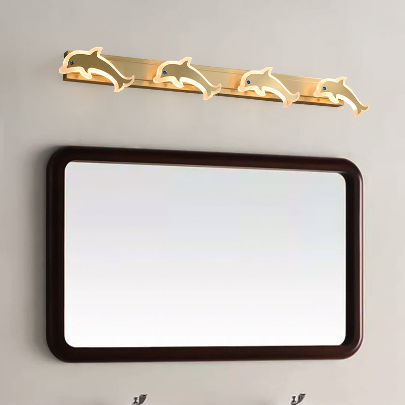 Creative dolphin mirror headlights