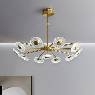 Creative disc chandelier