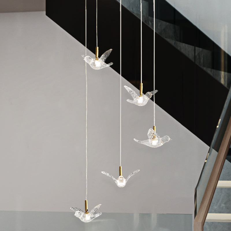 Creative bird chandelier