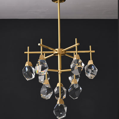 Clear Crystal Diamond Chandelier