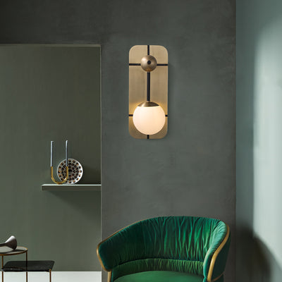 Ball wall sconce