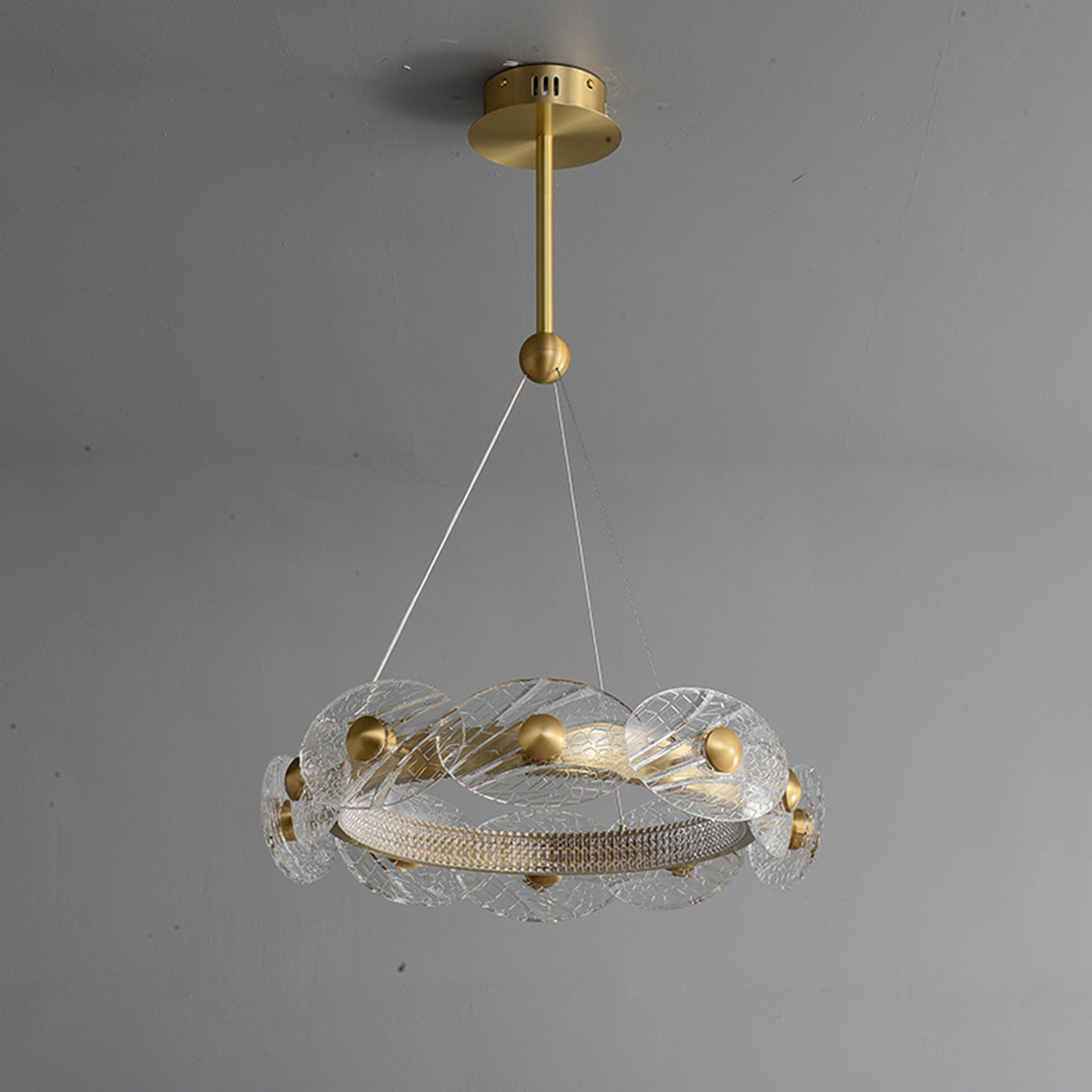 Creative petal ring chandelier