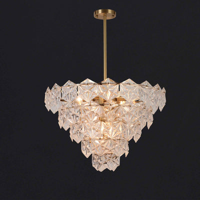 Diamond Mordern style Round crystal glass chandelier D20"