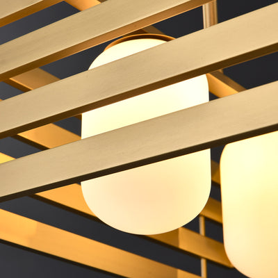 Modern brass pendant light