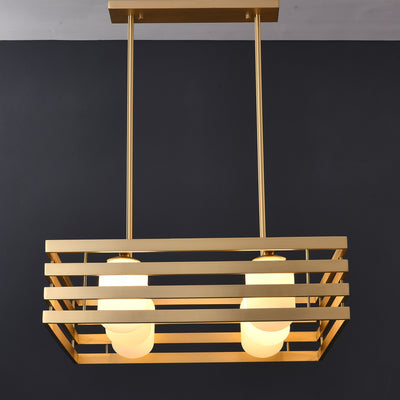Modern brass pendant light