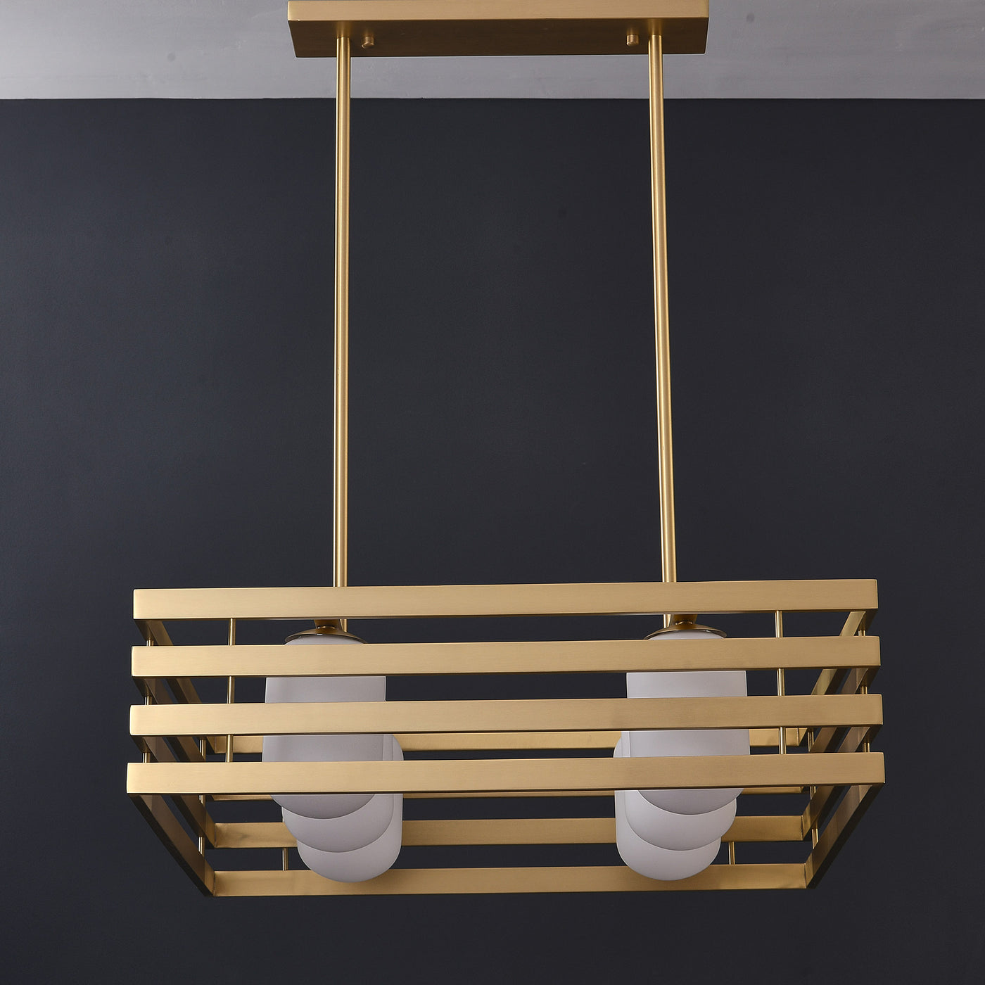 Modern brass pendant light