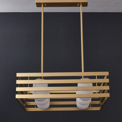 Modern brass pendant light