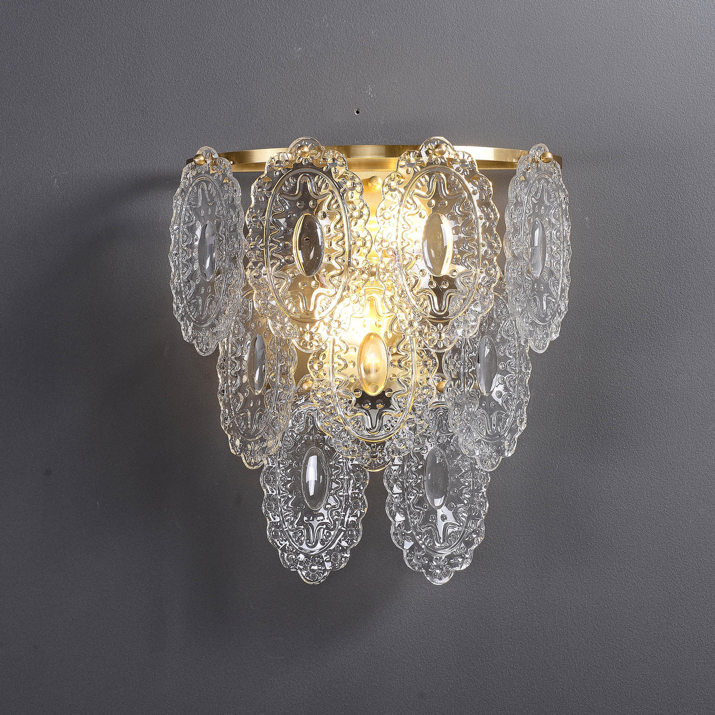 Modern Clear Glass Wall Sconce