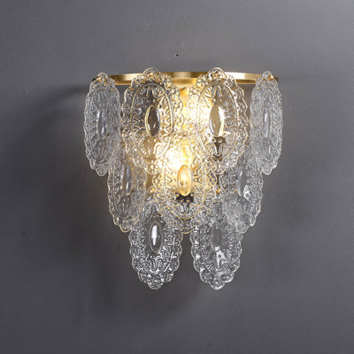 Modern Clear Glass Wall Sconce