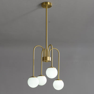 4-Lights Ball Chandelier