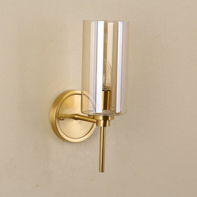 All copper creative wall sconce
