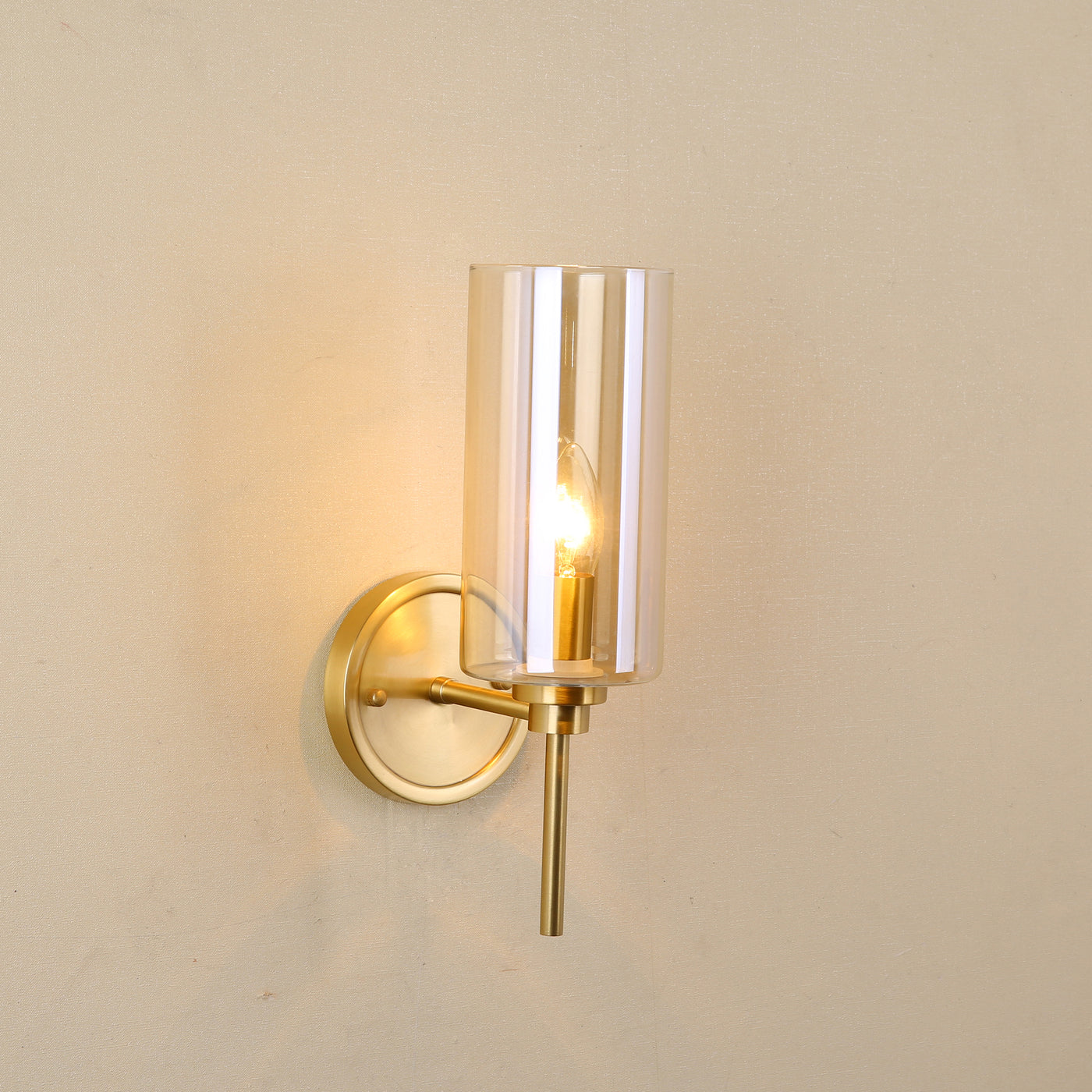 All copper creative wall sconce