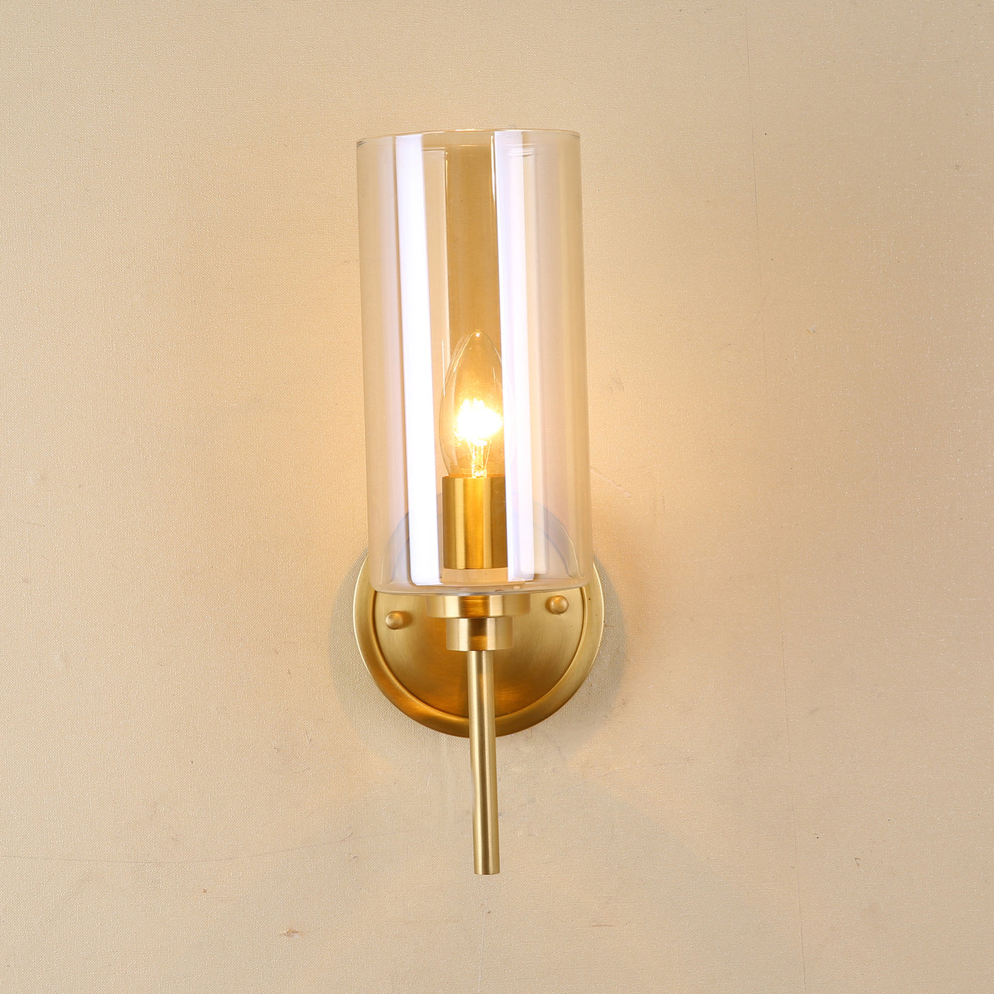 All copper creative wall sconce