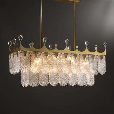 Creative crown rectangle Modern Chandelier
