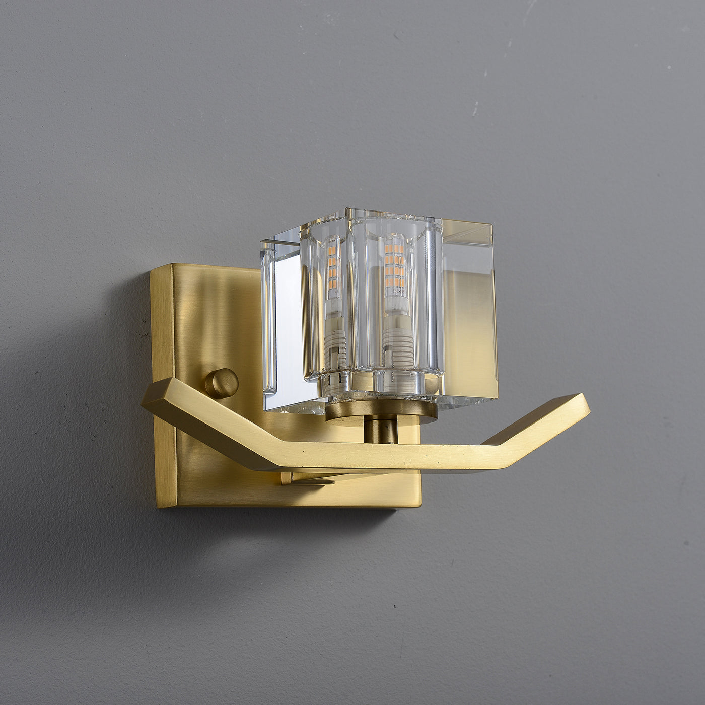 Ice Cubes Crystal Wall Sconce