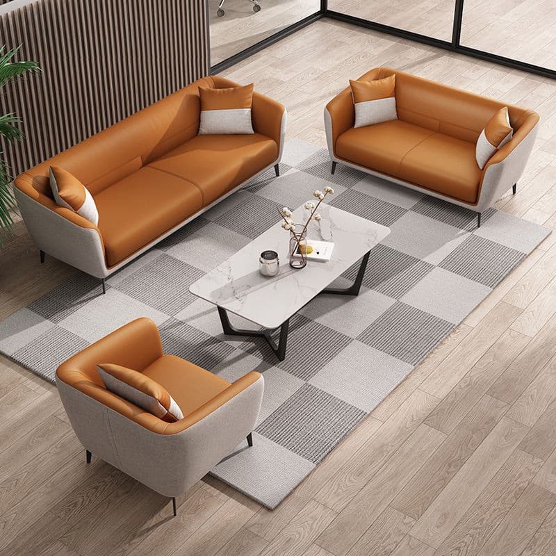 Modern Luxury leather sofa combination